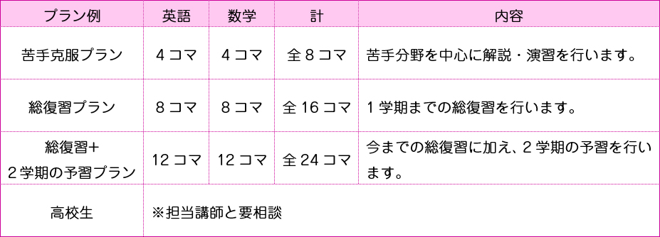 蒼進の夏の個別指導